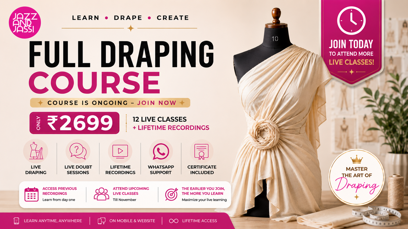 Full Draping Course